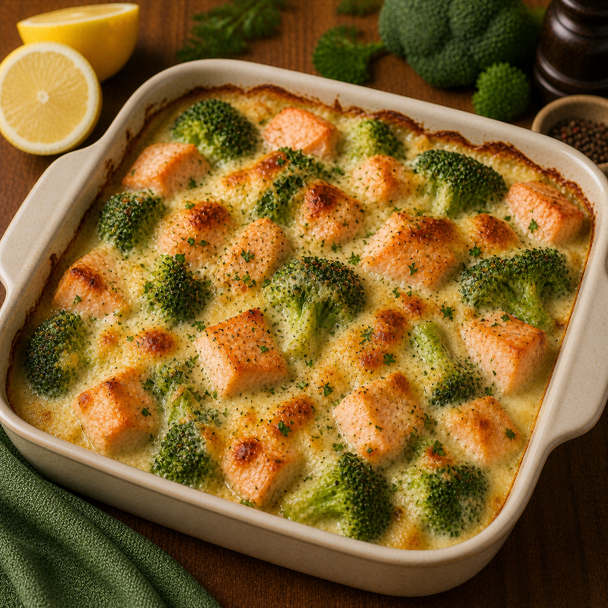 Lachs - Brokkoli Auflauf